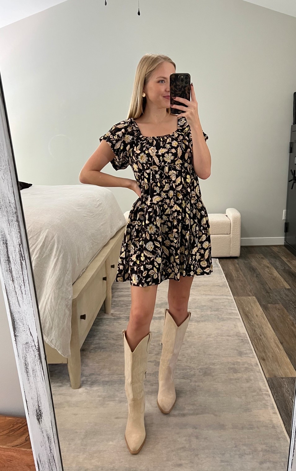 The perfect dress for fall! 
Old navy dress 
Fall dress 
Affordable outfits 
Amazon fashion 
Pumpkin patch outfit 
Fall outfit 
Mom outfit 
Casual fall dress 
Cowboy boots 
Fall shoes 
Fall boots 
Amazon sale 
Prime deals 



#LTKSaleAlert #LTKSeasonal #LTKStyleTip