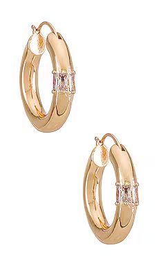 Epifene Kristall Mini Hoops in Gold from Revolve.com | Revolve Clothing (Global)