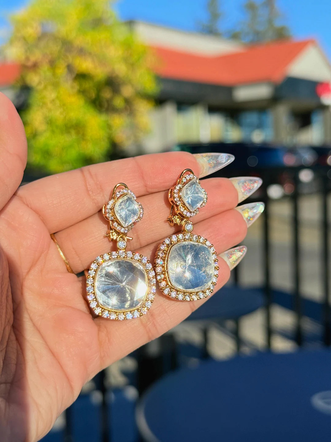 Luxury Tyaani Kundan Earrings | Sabyasachi Style Polki Drop Earrings | Indian Bridal Wedding Jewe... | Etsy (US)