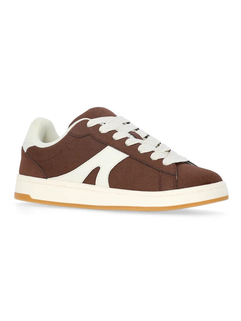 No Boundaries Chunky Lace-Up Skate Sneakers, Women's | Walmart (US)
