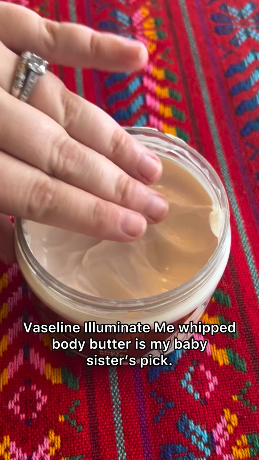 After Sephora discontinued my baby sister’s favorite body butter of over a decade, she reached out for recommendations. 

Y’all fucking delivered. 

She tried out 7 different options. 

This is her favorite. 

I also used it while I was visiting her. It’s fucking nice! A lovely scent…not too heavy since she chooses to live in Florida. 

It’s a bit too lightweight for my reptilian skin, but her skin isn’t as old and husk-like as mine.