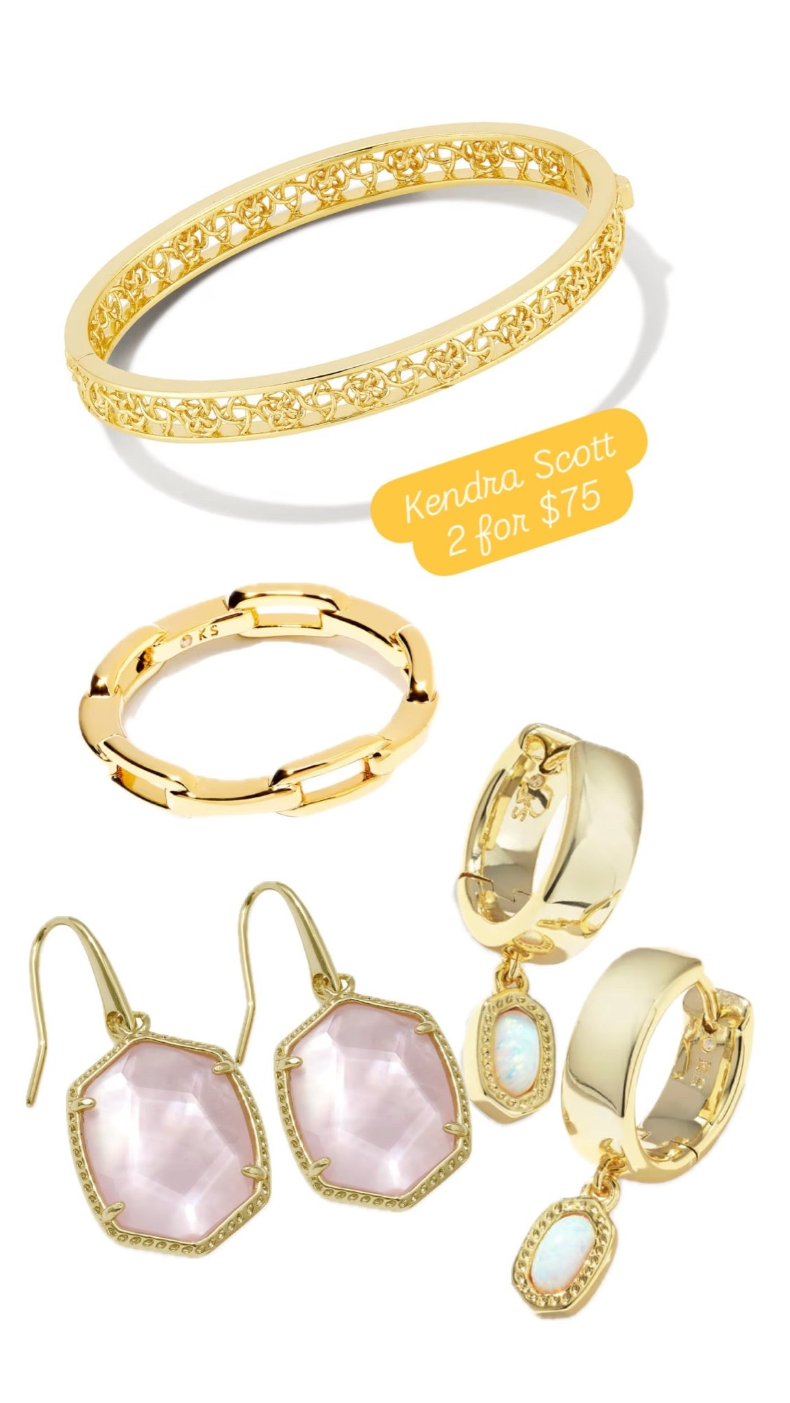 Kendra Scott 
2 for $75
Everyday Jewelry

#LTKOver40 #LTKSaleAlert