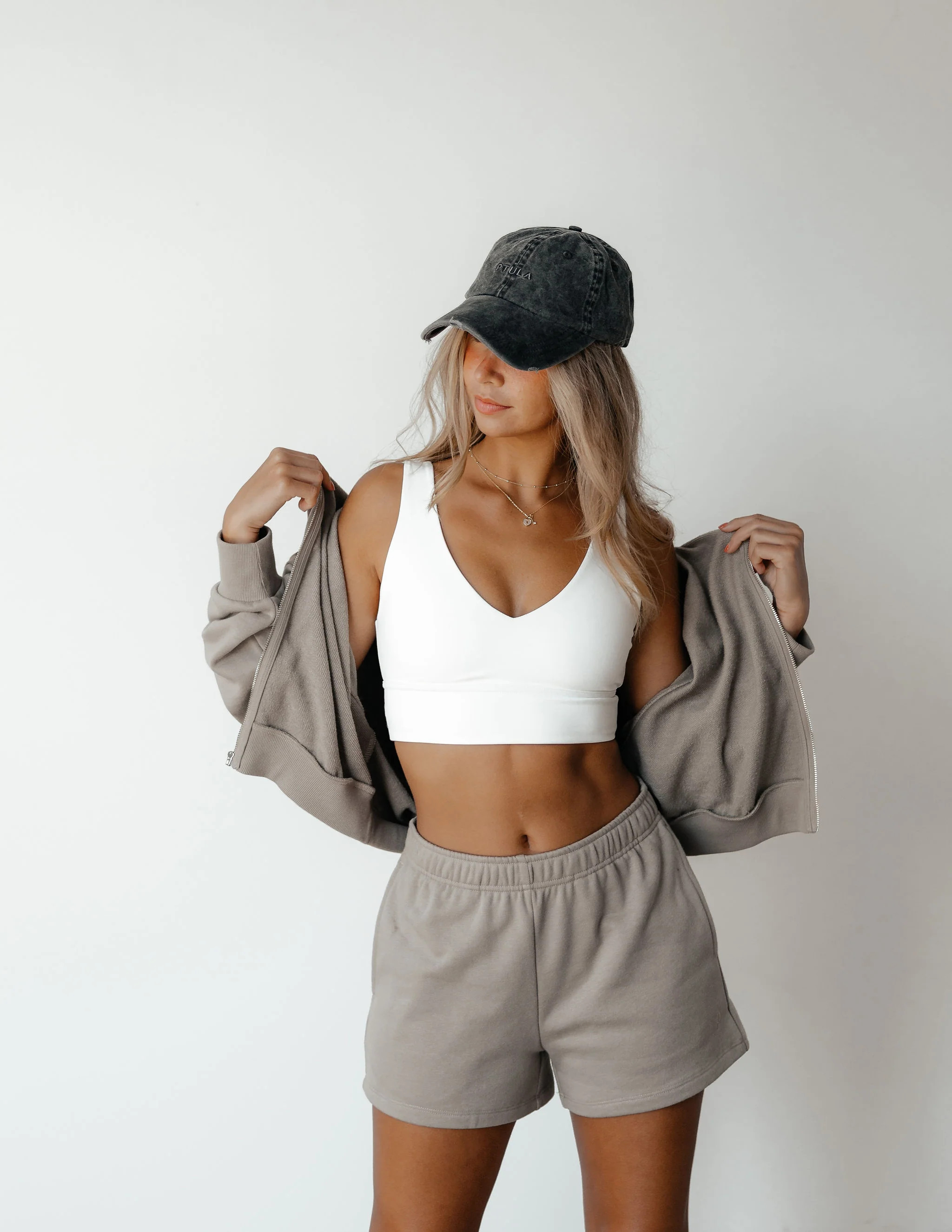 TerrySoft Cropped Zip Up | P'tula