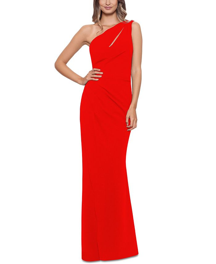 Betsy & Adam One-Shoulder Cutout Gown & Reviews - Dresses - Women - Macy's | Macys (US)