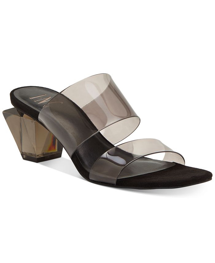 INC Women's Calantha Clear Vinyl Dress Sandals, Created for Macy's | Macys (US)