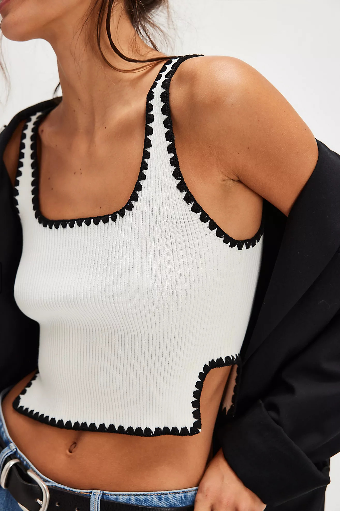 OneTeaspoon Knitted Scallop Tank | Free People (Global - UK&FR Excluded)