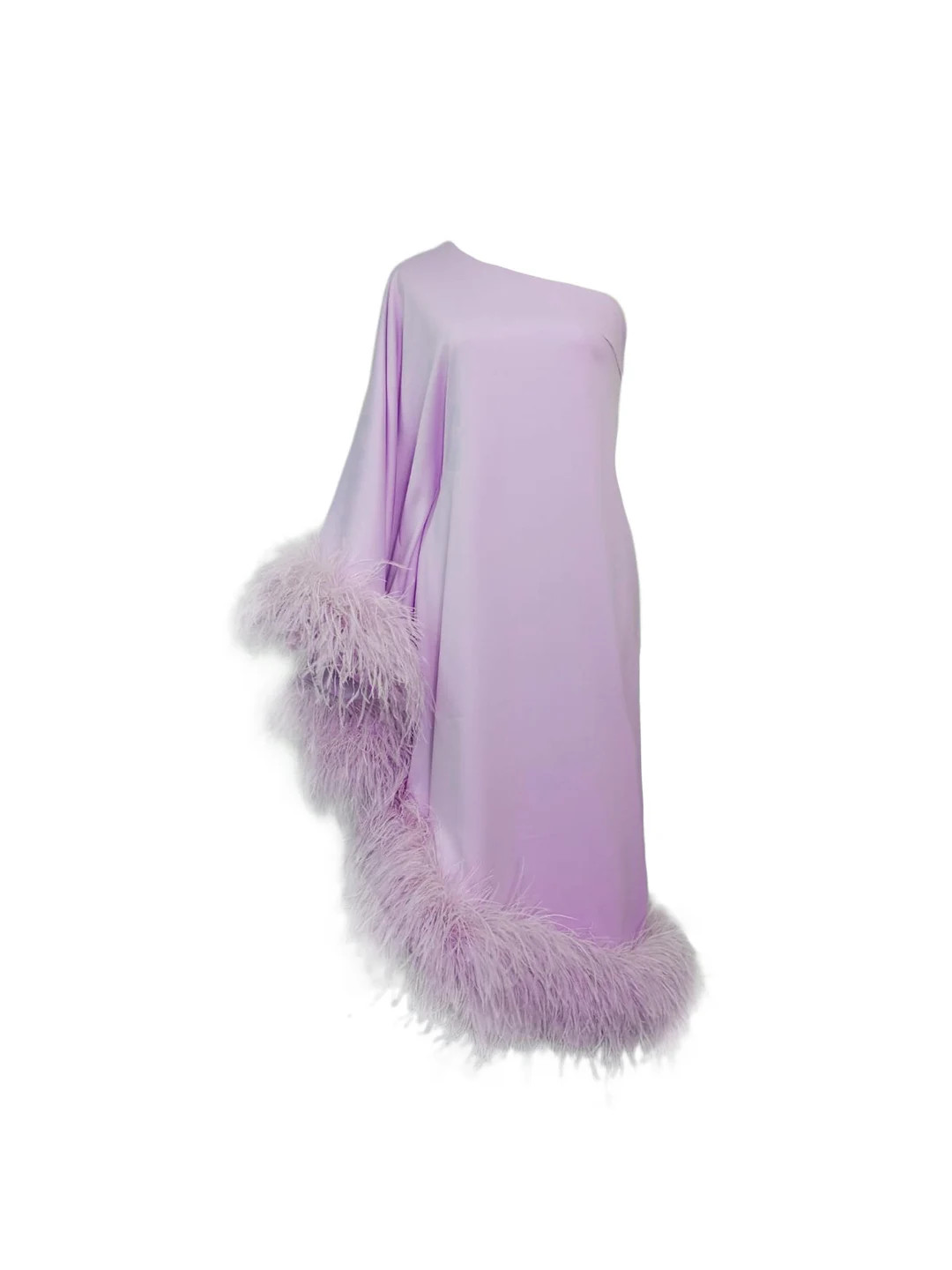 MARAYA Oblique One-shoulder Maxi Feather Dress - Etsy | Etsy (US)