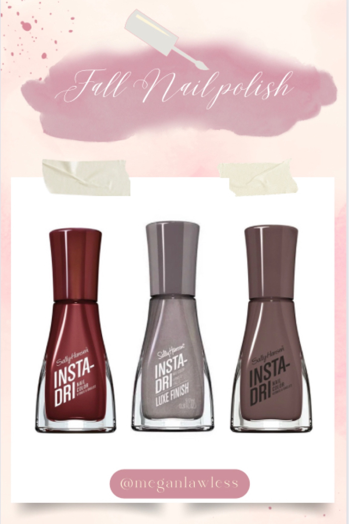 Fall nail polish, quick fry mail polish, fall nails, drug store, beauty, fall, nail polish, 

#LTKworkwear #LTKtravel #LTKbeauty