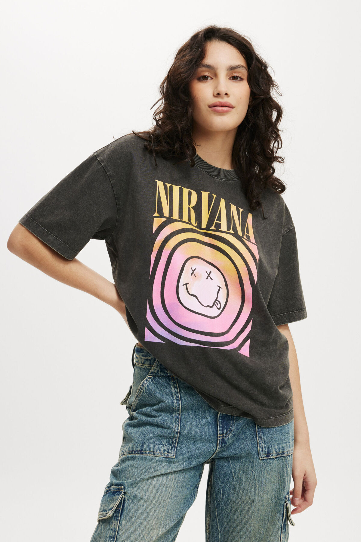 Nirvana Boxy Graphic Tee | Cotton On (US)