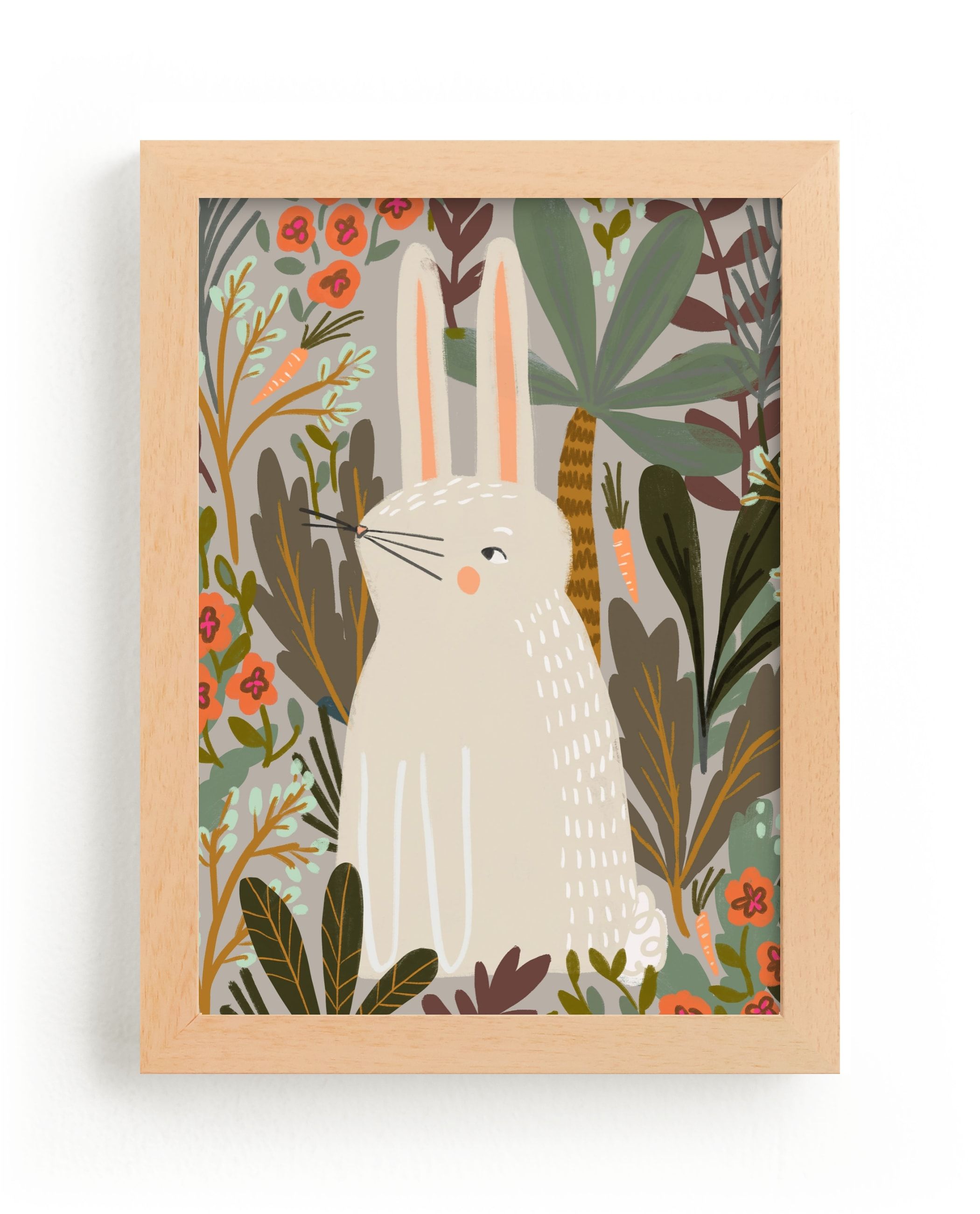 "Bunny Jungle" - Painting Limited Edition Art Print by SALLY MURPHY. | Minted