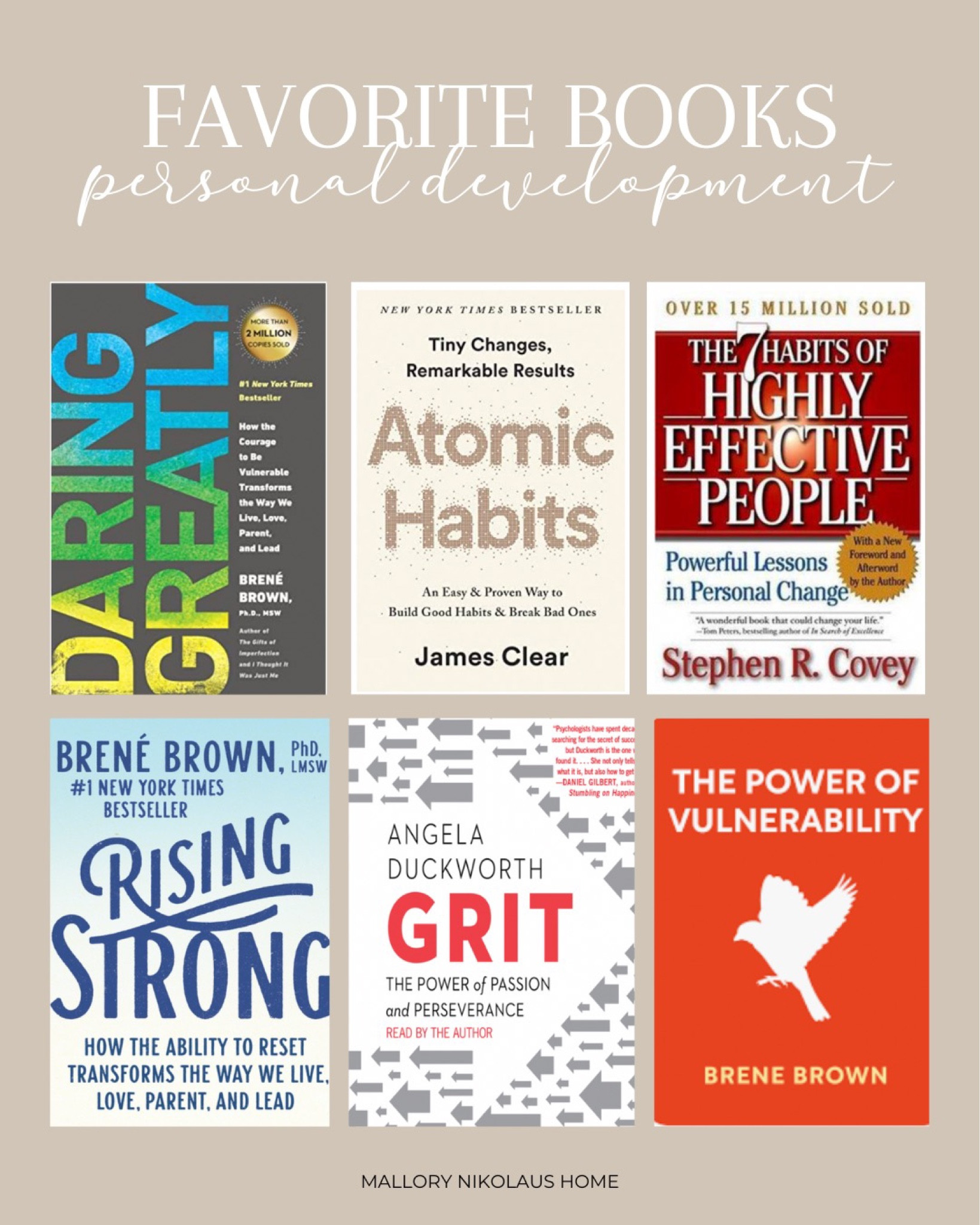 Personal development books that changed my life!

#LTKfamily #LTKkids #LTKFind
