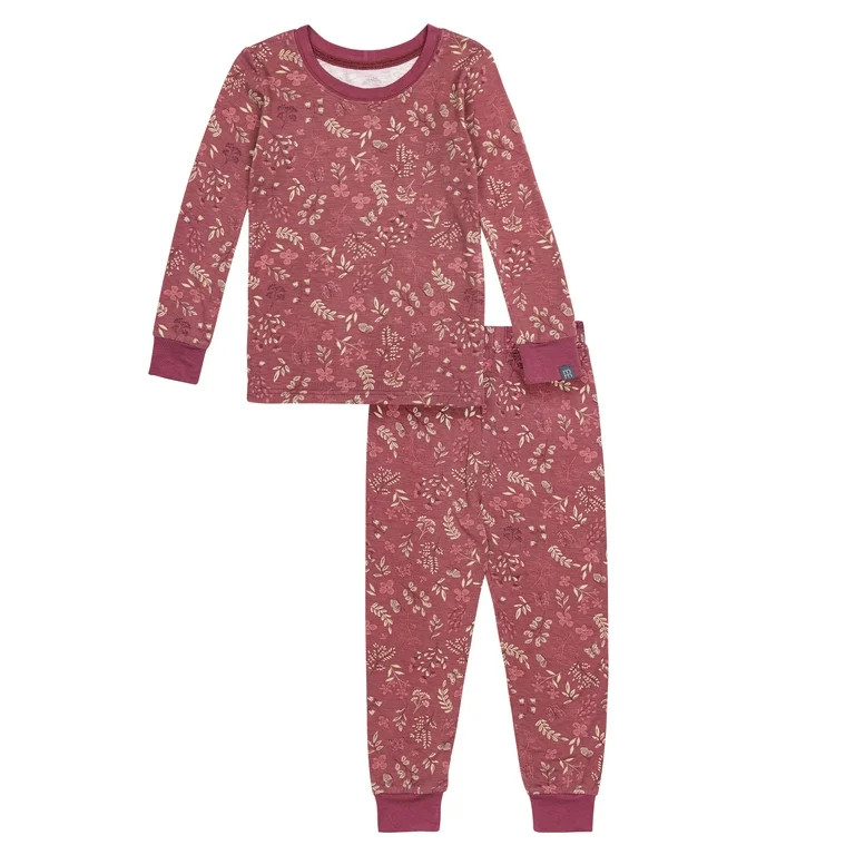 Modern Moments by Gerber Toddler Neutral Super Soft Tight Fitting Pajama Set, 2-Piece, Sizes 12M-... | Walmart (US)