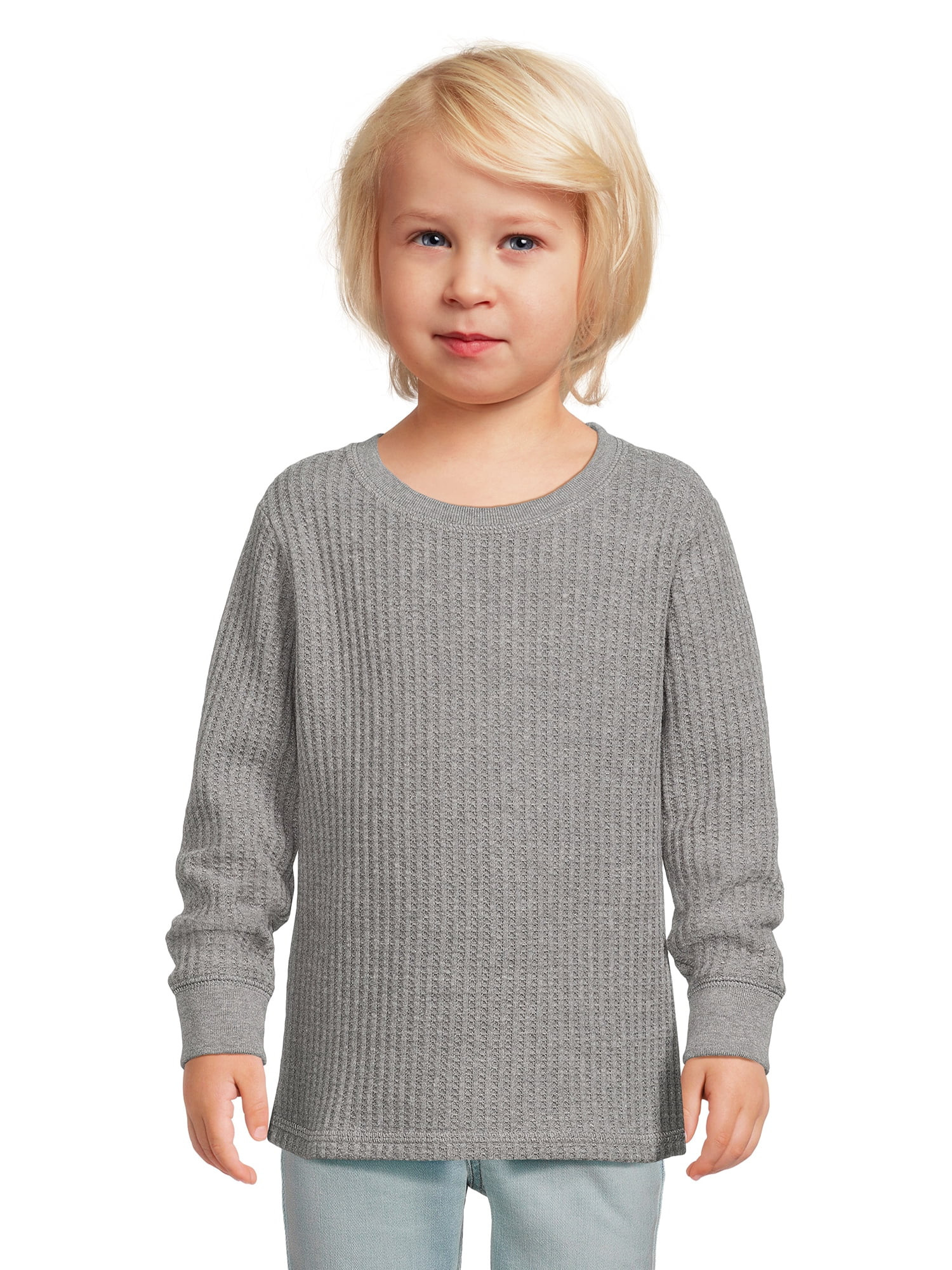Garanimals Toddler Boy Long Sleeve Waffle Knit T-Shirt, Sizes 12M-5T | Walmart (US)