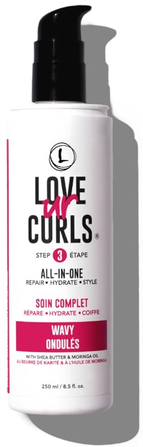 Love Ur Curls LUS Brands All-in-One Styler for Natural Wavy Textured Hair 8.5 oz - Repair, Hydrat... | Amazon (US)