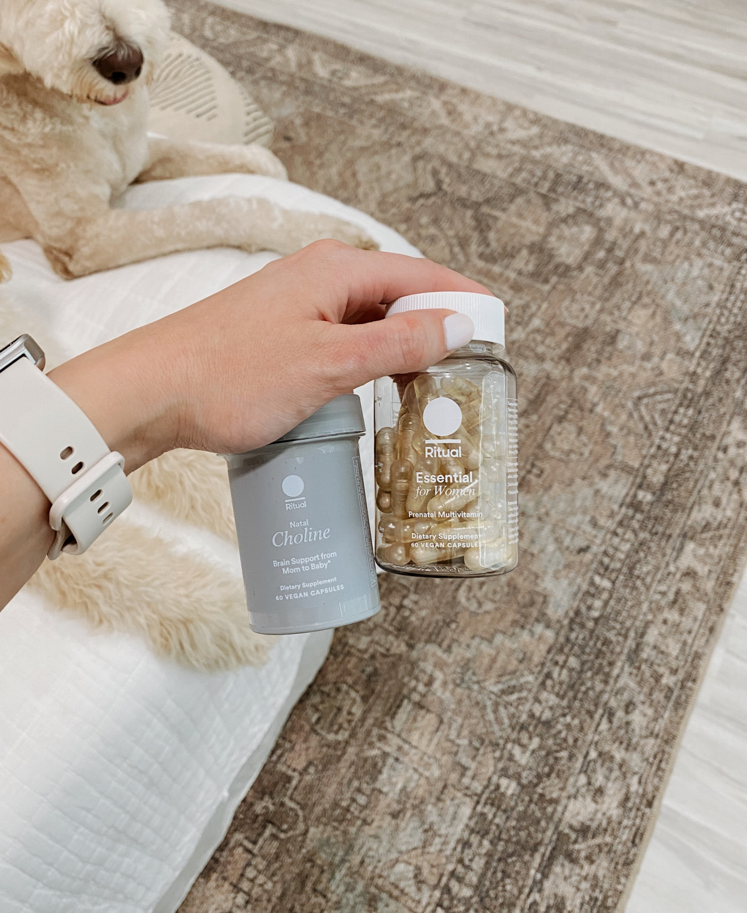 My go-to daily prenatal vitamins 🤌🏽