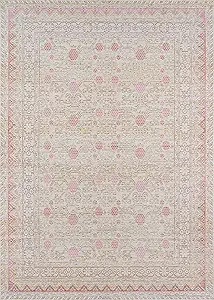 Momeni Rugs Isabella Traditional Oriental Flat Weave Area Rug, 5'3" x 7'3", Pink | Amazon (US)