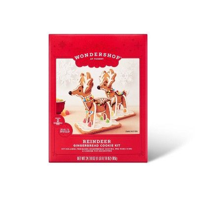 Holiday Reindeer Gingerbread Cookie Kit - 23.18oz - Wondershop™ | Target