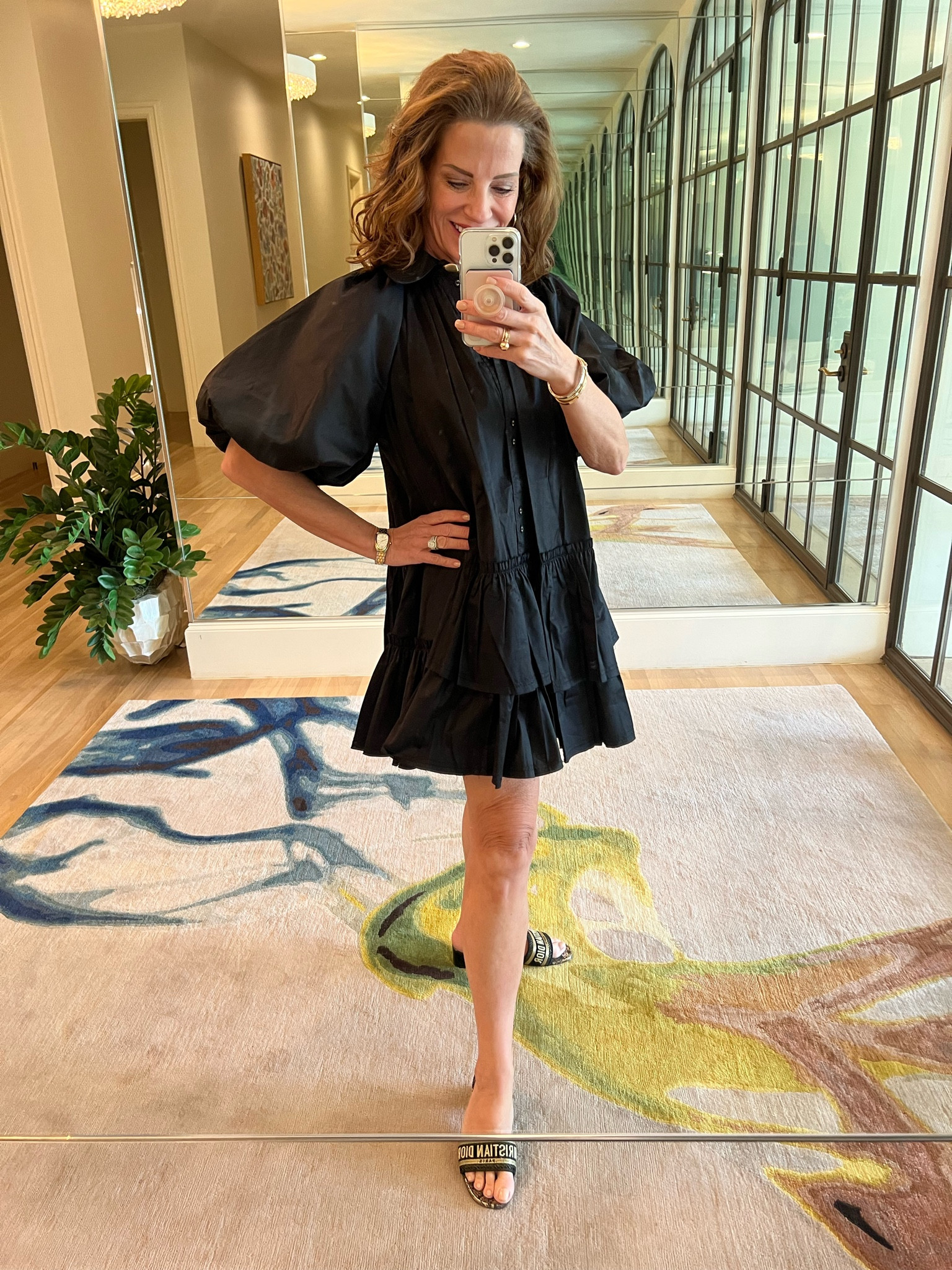 Love a fabulous little black dress! Especially this one!! The details, the design, the design and the fabric are 💯 on point for my style. Perfect for podcast recording day!

#LTKstyletip #LTKworkwear #LTKover40
