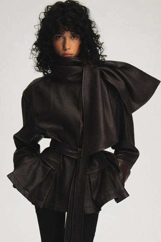 Belted Leather Jacket | ARAKII