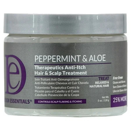 Design Essentials Peppermint & Aloe Therapeutics Anti Itch & Hair Scalp Treatment (5 oz) | Walmart (US)