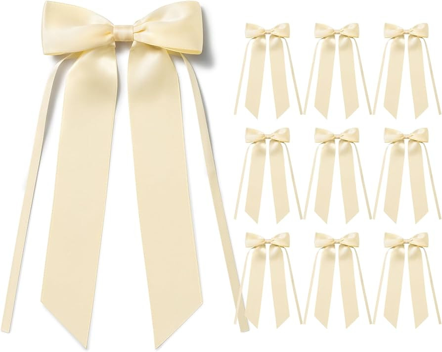 Schleifen Beige Geschenkschleifen Deko Hochzeite Tortendeko Schleife Feine Creme Geschenkschleife... | Amazon (DE)