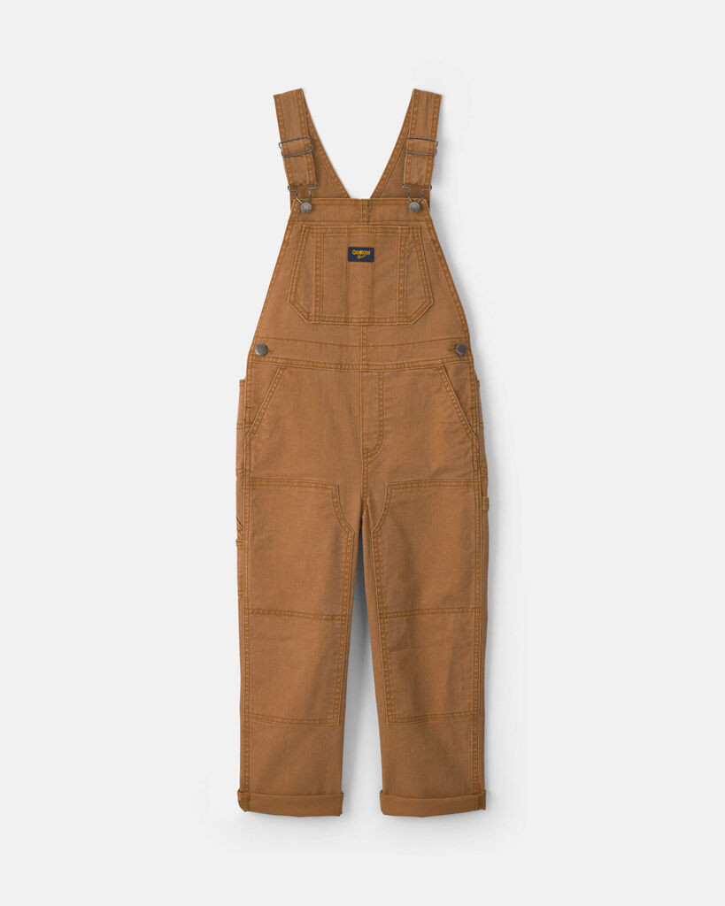OshKosh B'gosh Boys Twill Overalls 10 Brown | Carter's Inc