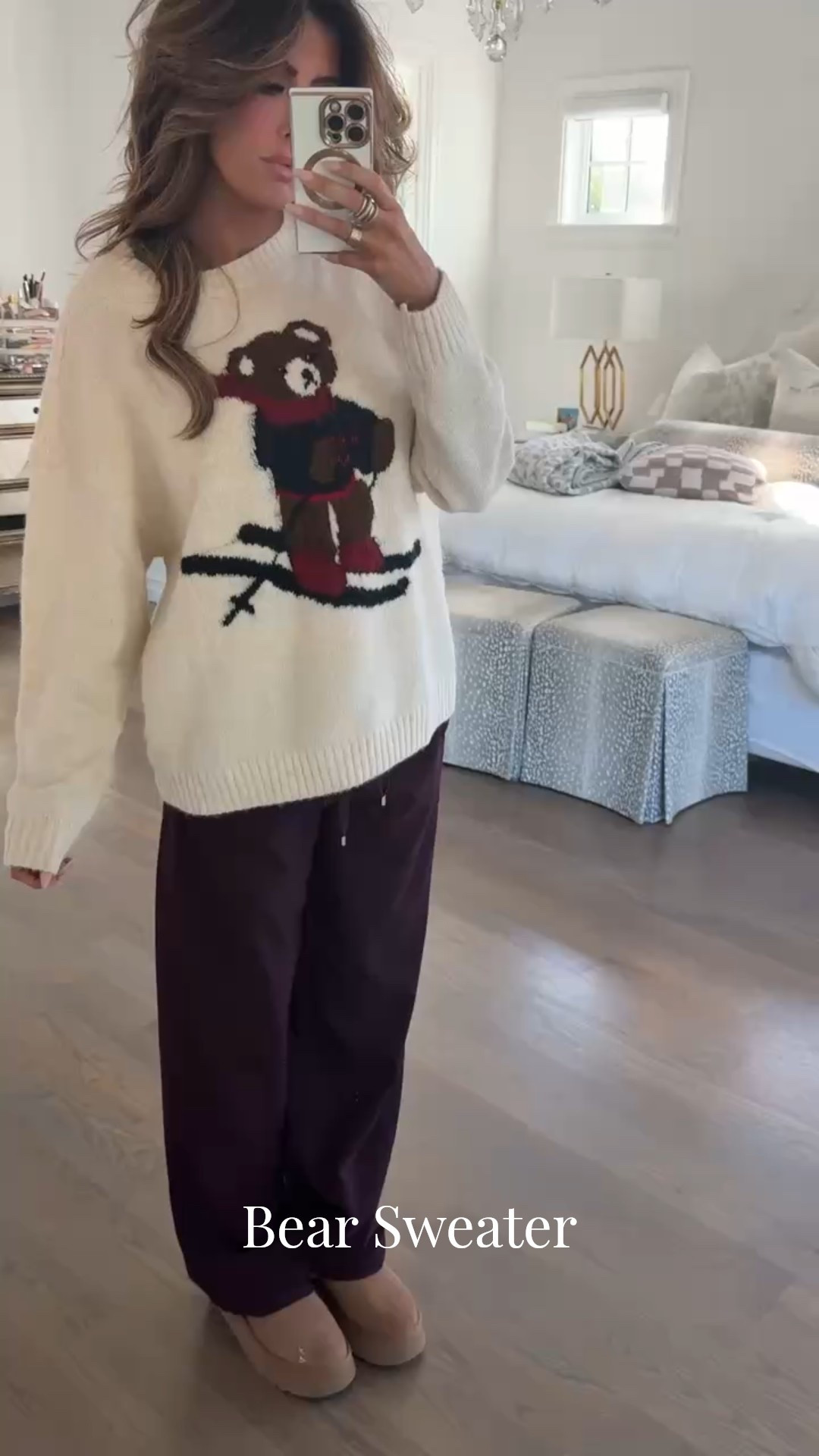 Wearing a size small in this sweater & size XS in pants! 

Bear sweater, Target finds, Maroon pants, Zara pants, Target sweater, Comfy casual, Fall outfits, Fall sweater, Emily Ann Gemma

#LTKFindsUnder50 #LTKSeasonal #LTKHoliday