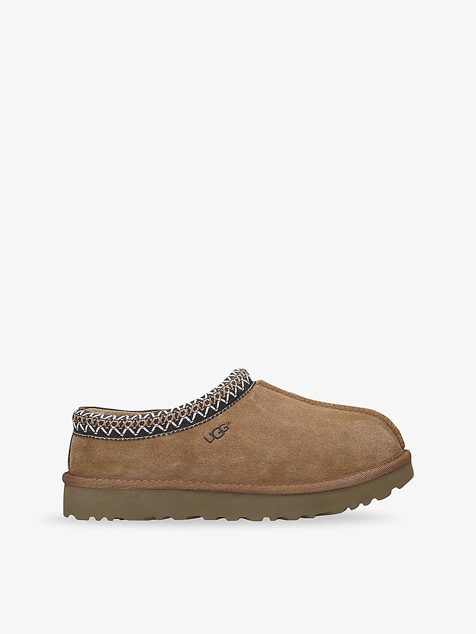Tasman shearling-lined suede slippers | Selfridges