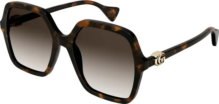 Gucci 56mm Square Sunglasses | Nordstrom | Nordstrom