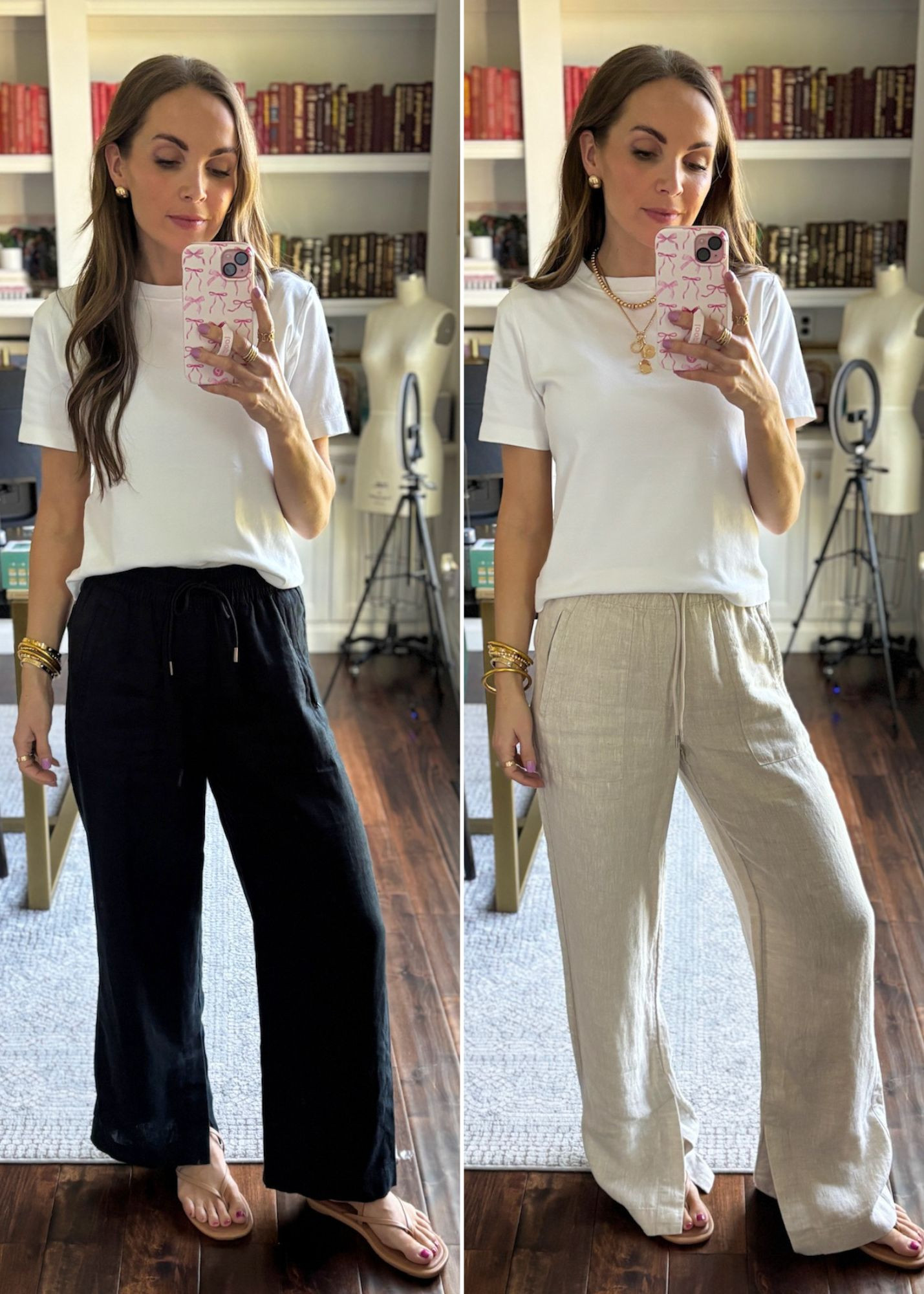 Wearing my go-to linen pants from @athleta (on sale for under $55!), paired with a classic @aritzia shirt. Finished the look with comfy sandals from @reef and @crocs, and layered jewelry from @anthropologie, @mirandafrye, and @budhagirl ✨ 

 

#LTKSeasonal #LTKSaleAlert #LTKTravel