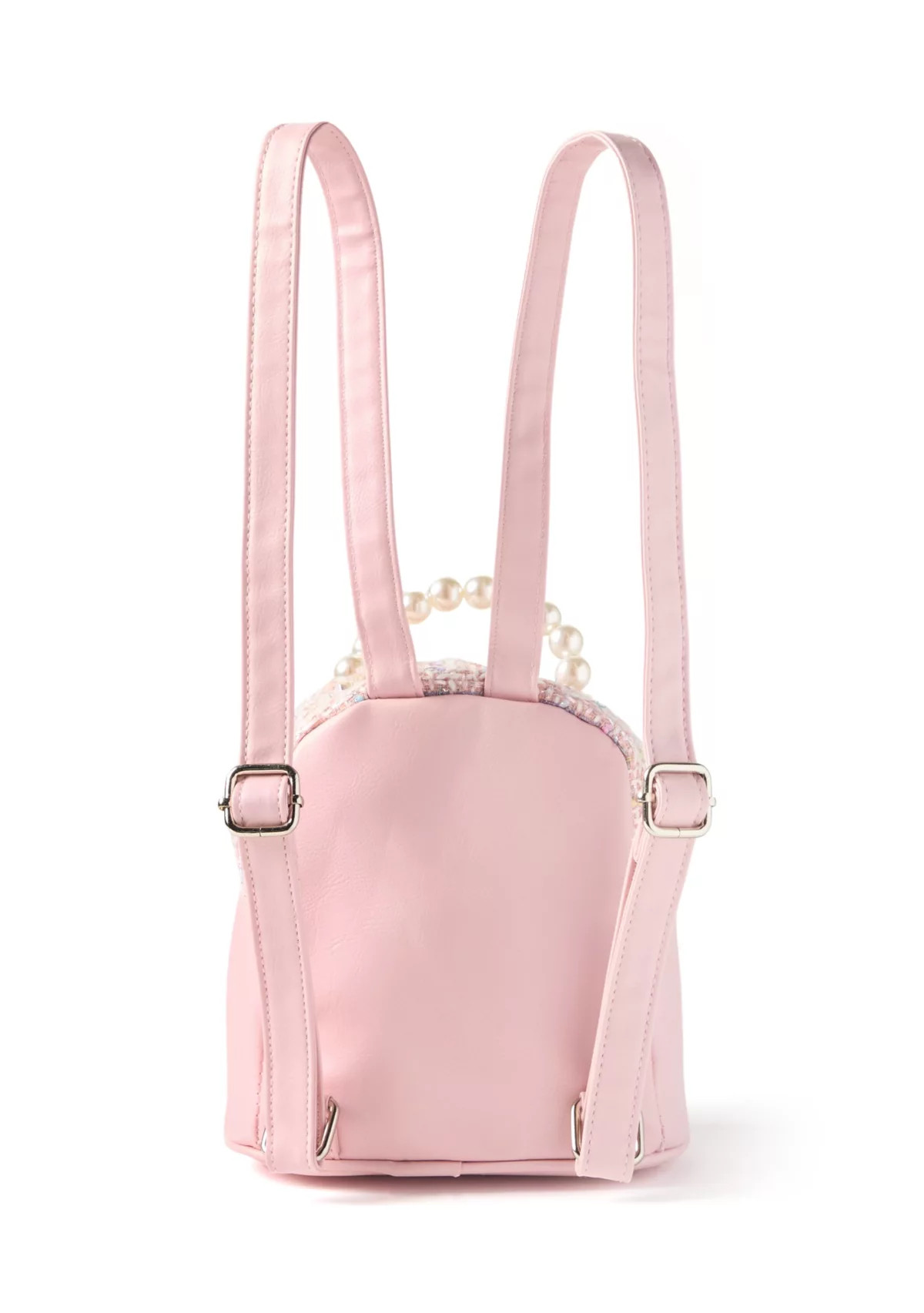 Girls Tweed Pearl Handle Micro Mini Backpack | Belk