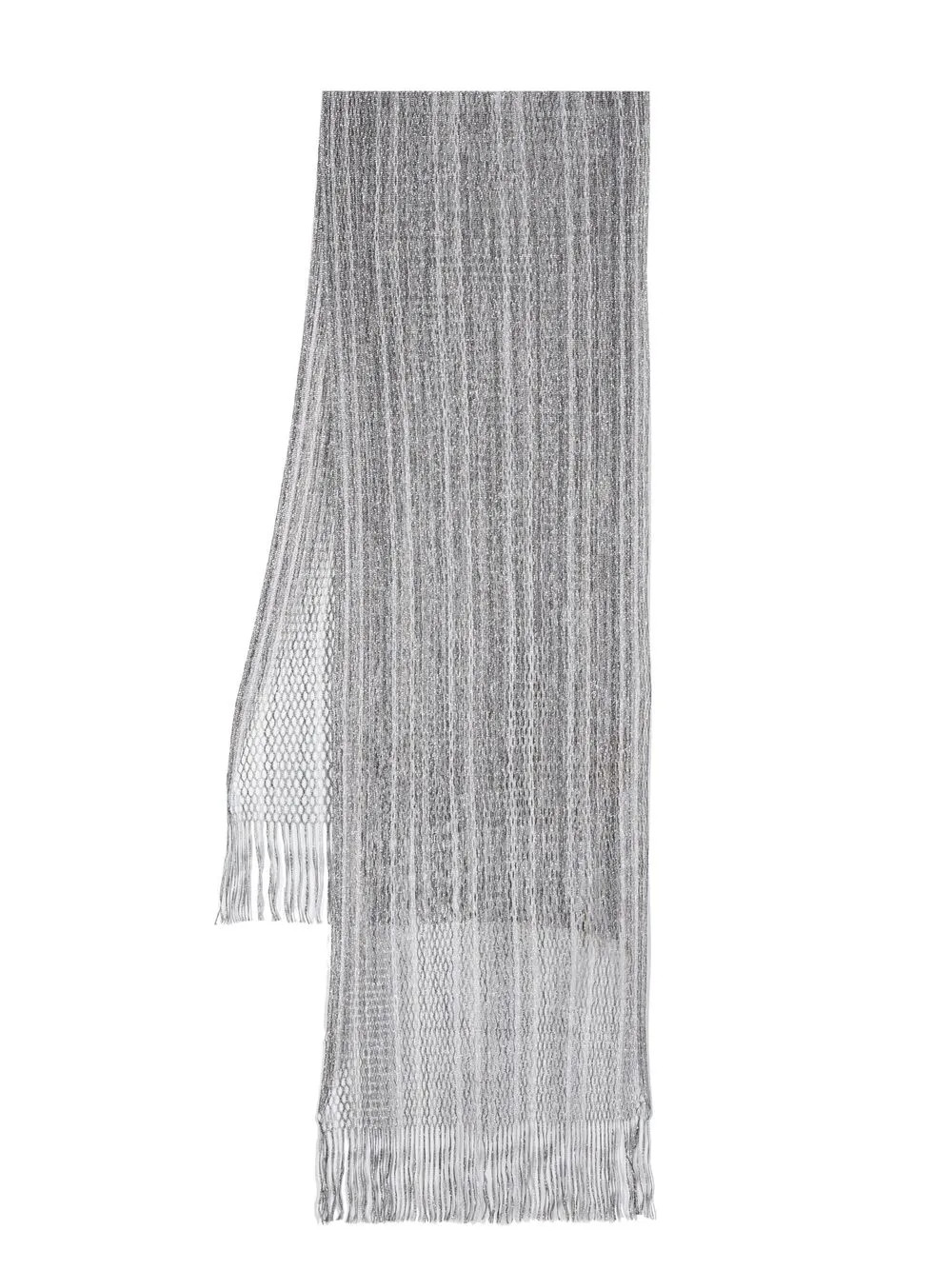 Missoni metallic-threading open-knit Scarf | Silver | FARFETCH UK | Farfetch Global
