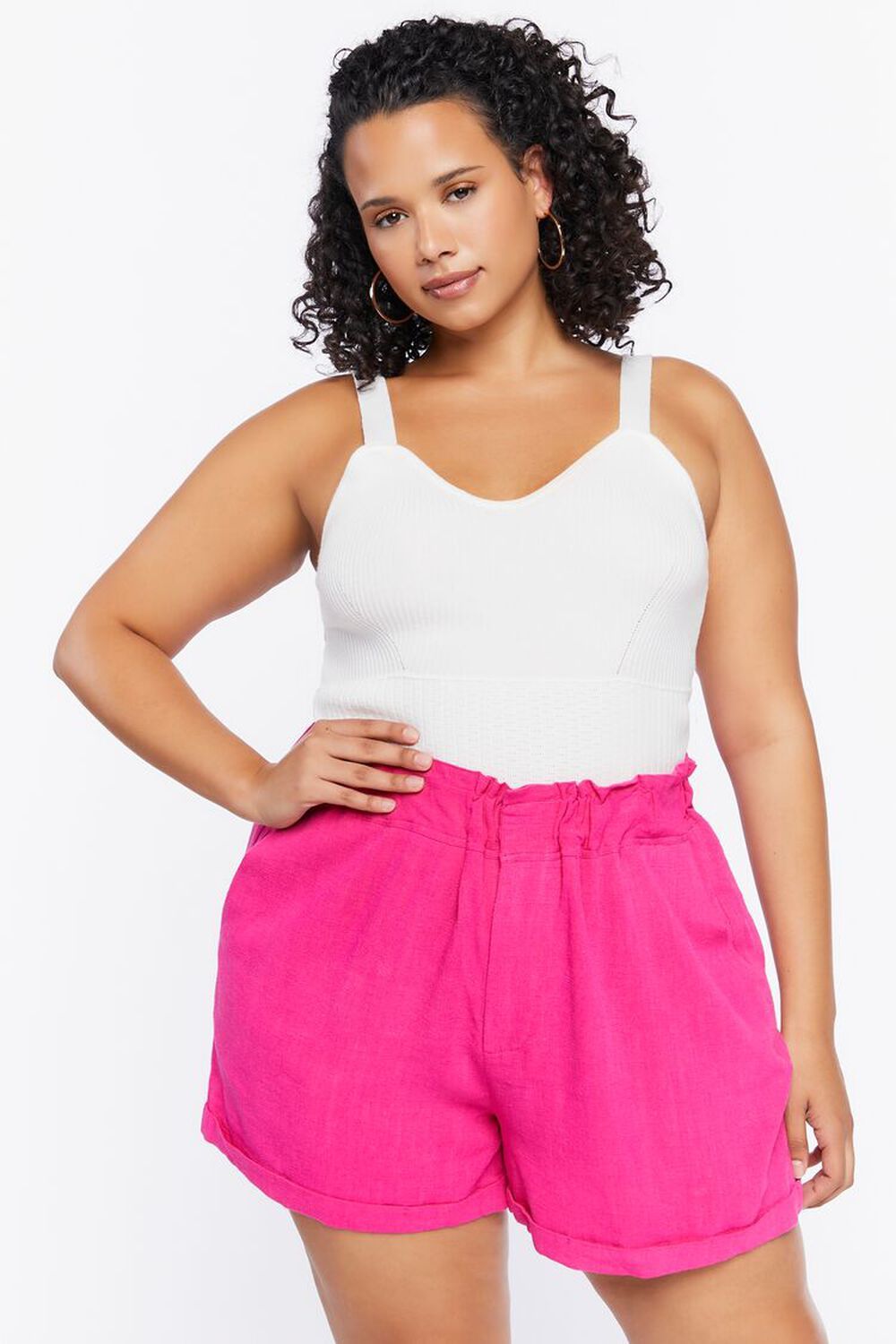 Plus Size Paperbag Shorts | Forever 21 (US)