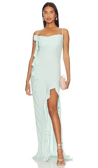 X Revolve Rizzo Maxi Dress in Ice Blue | Revolve Clothing (Global)