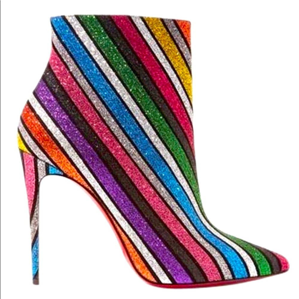 So Kate Rainbow Glitter Bootie | Poshmark