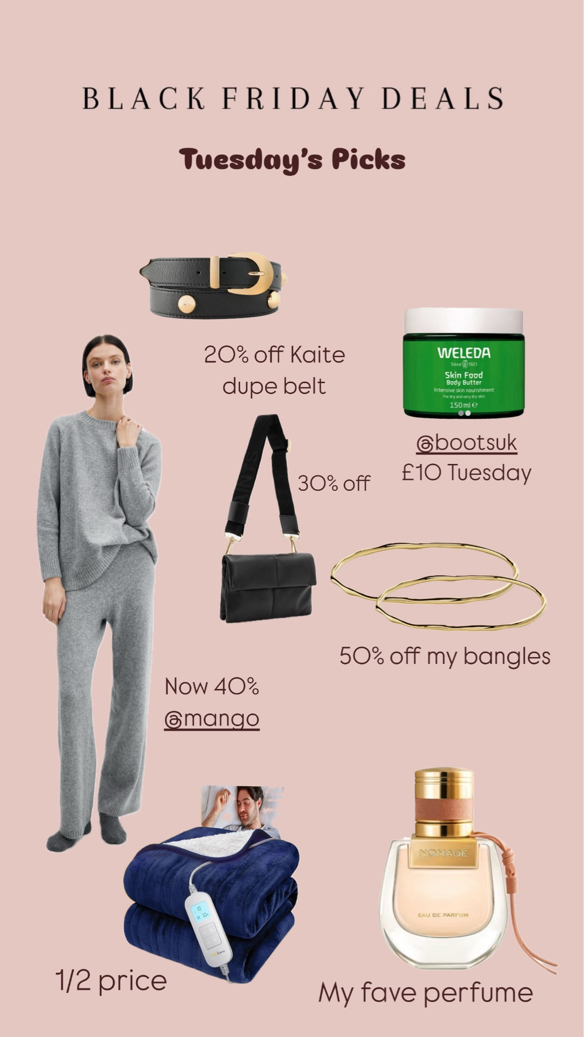 Black Friday Top Deals 

Black Fridays sales 
Gift ideas 



#LTKCyberWeek #LTKuk #LTKsale