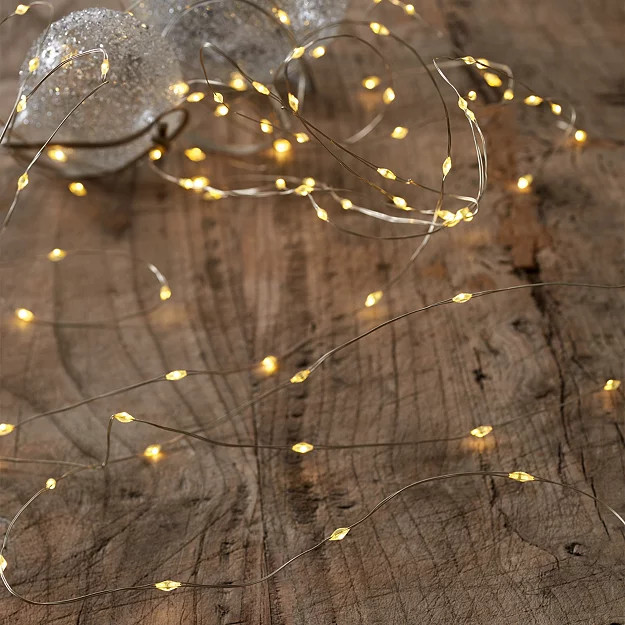 Silver Micro Lights – 100 Bulbs | The White Company (UK)