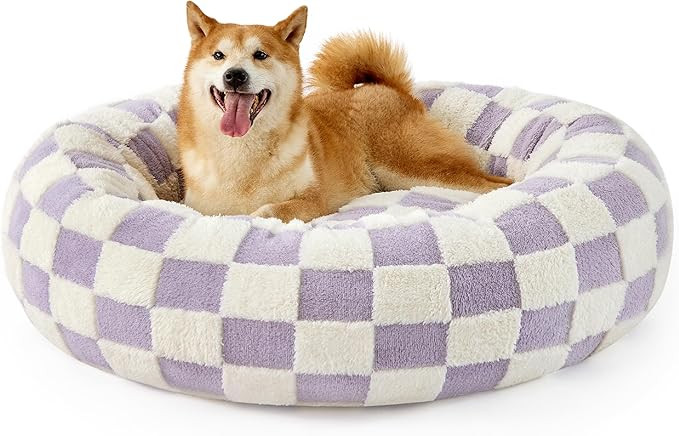 LE SURE Donut Dog Beds for Small Dogs - Round Cat Beds for Indoor Cats for Calming Pet with Washa... | Amazon (US)
