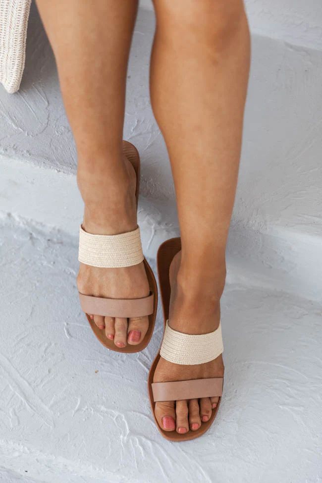 Arabella Double Strap Tan Sandal | Pink Lily