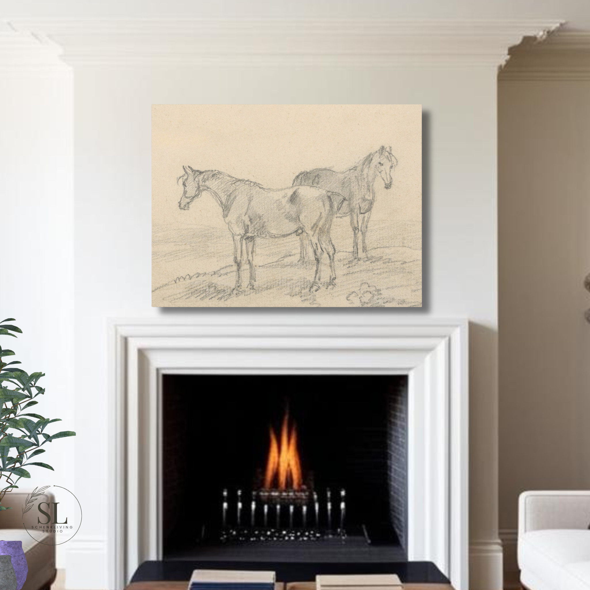 Vintage Horse Sketch Canvas to add a piece of vintage into your living room or home office space  

 

#LTKstyletip #LTKfamily #LTKgiftguide