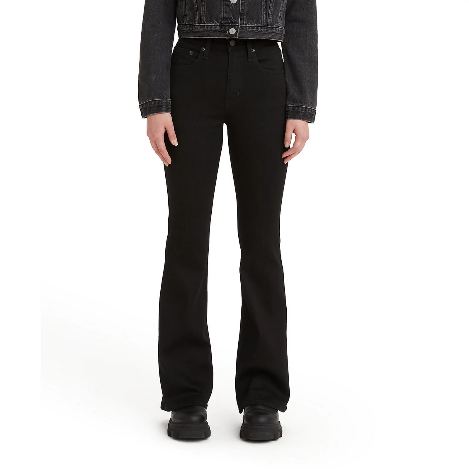 Women's Levi's® 726 High-Rise Flare Jeans, Size: 34(US 18)Medium, Soft Black | Kohl's