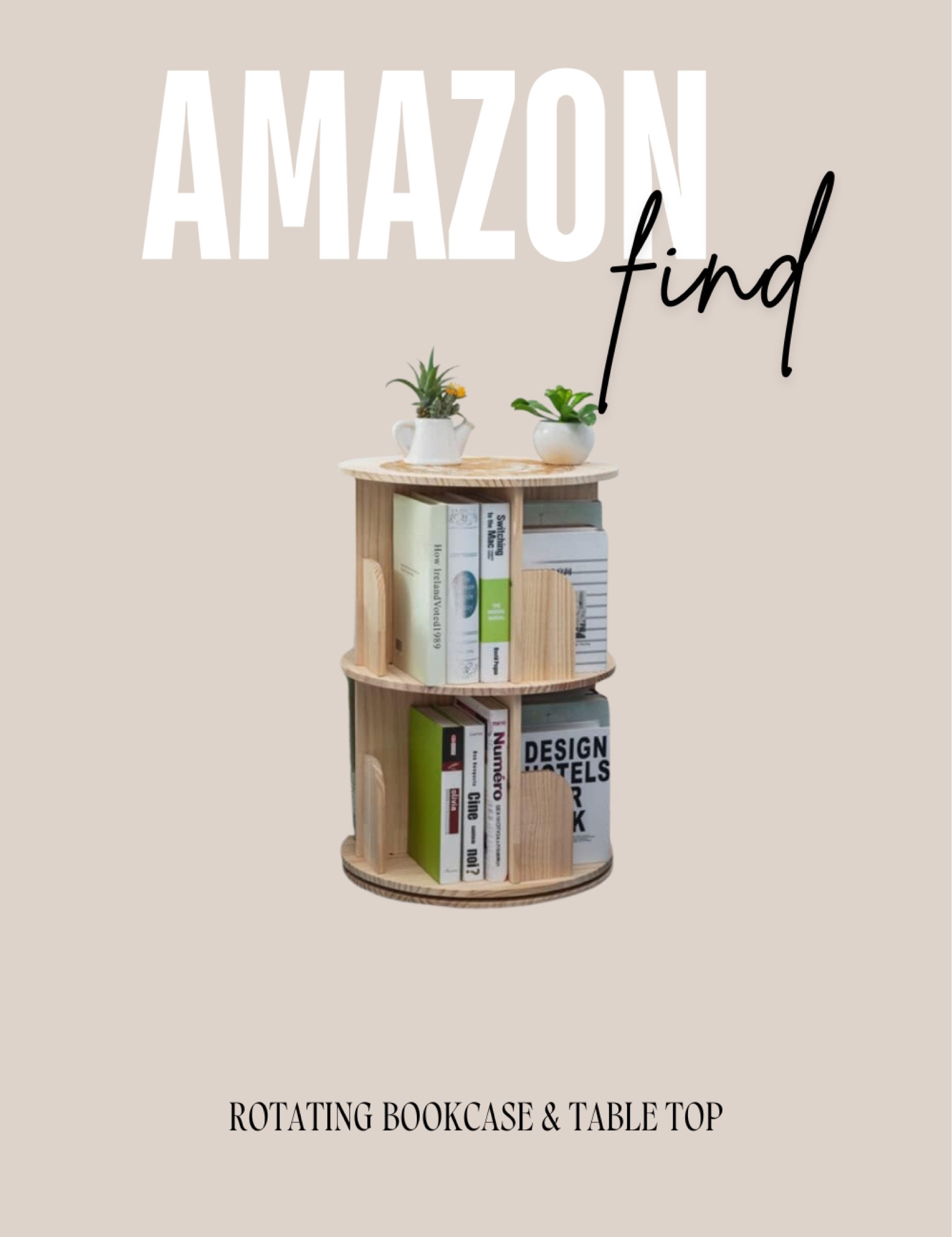 Toddler room Amazon find! Rotating bookcase and table top!