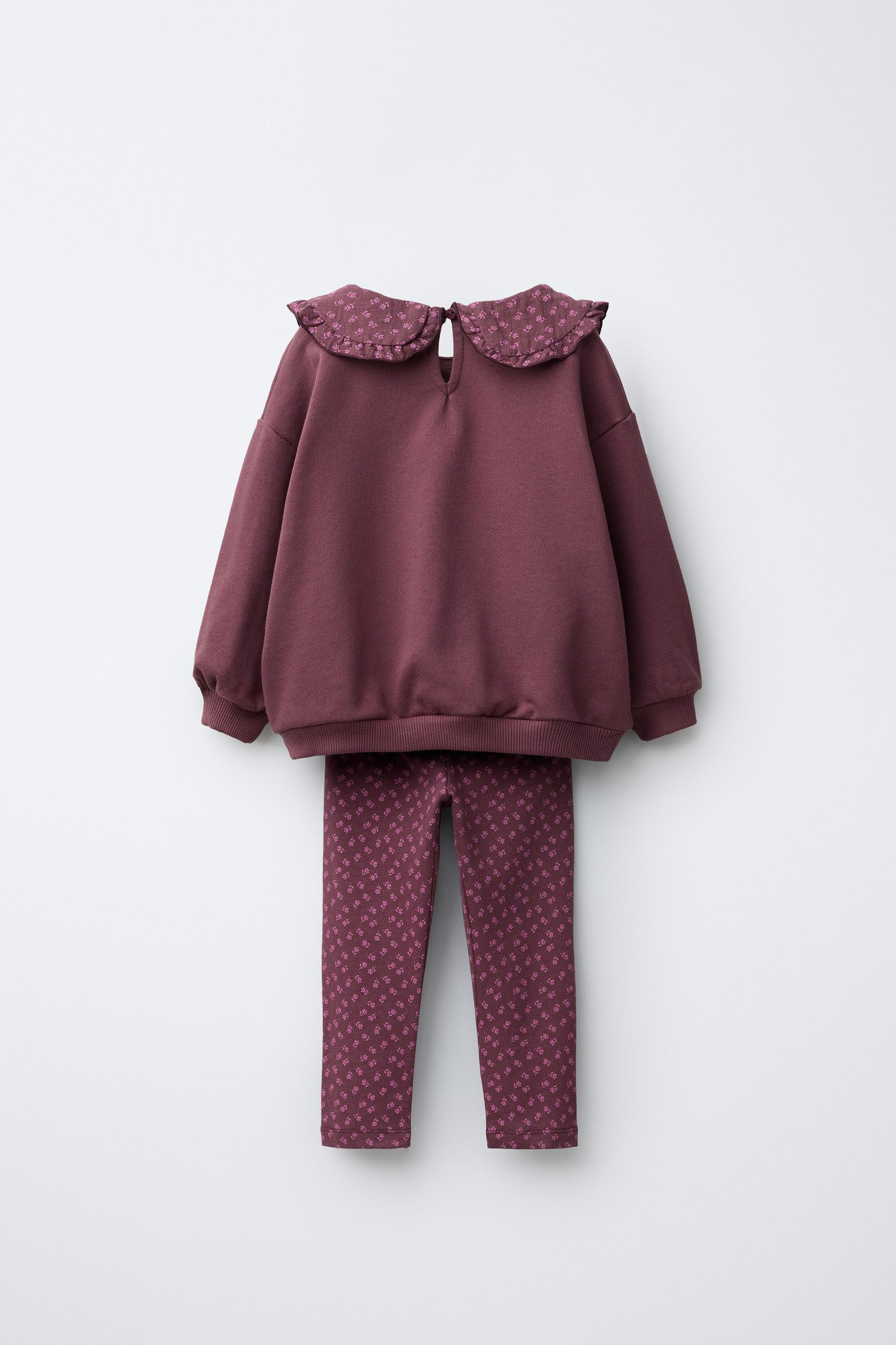 FLORAL SWEATSHIRT AND LEGGING JOGGING SET | Zara US