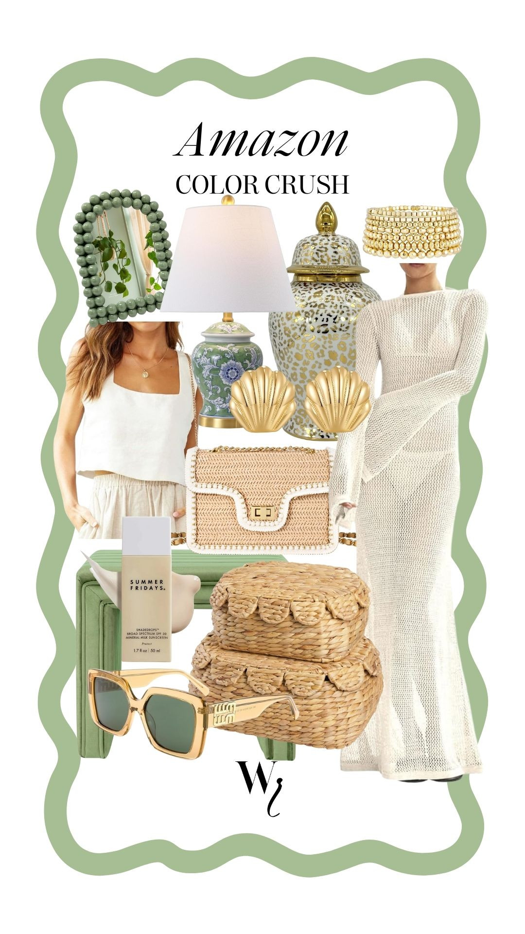 Amazon green and white home decor 

#LTKootd #LTKdayinmylife