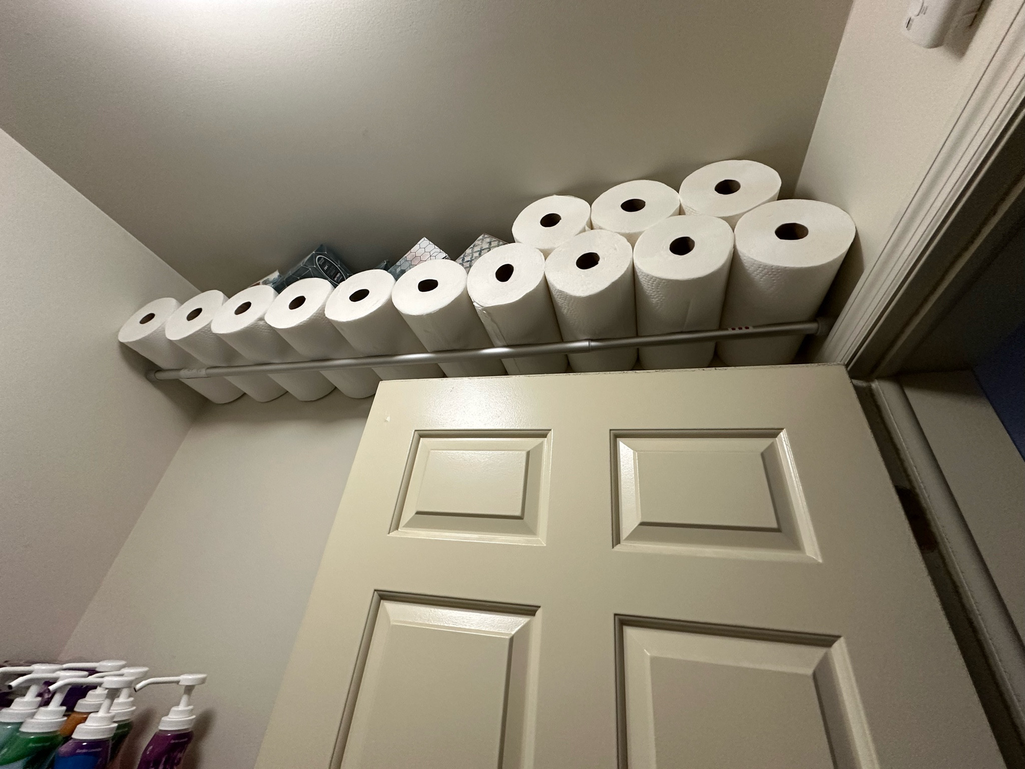 Used a tension rod to create more storage!

#LTKhome