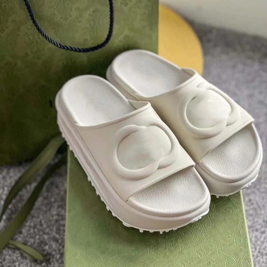 luxury slippers slide brand designers Women Ladies Hollow Platform Sandals made of transparent ma... | DHGate