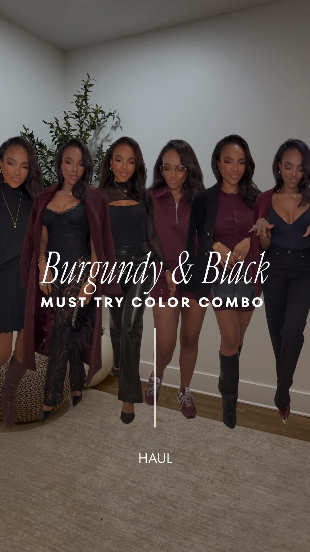 🍷 FALL FASHION EDIT | BURGUNDY & BLACK TONES 🍷

These outfits are giving “luxury made wearable” energy — a mix of rich burgundy, deep blacks, and soft textures that transition from brunch to dinner effortlessly. Whether you’re into tailored sets, faux leather, or cozy knits, this color palette is your shortcut to looking polished this season.

Wearing a size small & 4 in all 
I’m 5’4 | 140lbs | 36D -27 -40  IG & YT: kirasfashionfinds TT: kiraabboud 

Every piece is linked below 👇🏽
Click each photo to shop or check if it comes in other colors — a few of these sets come in cream, black, and taupe too 🤎

fall outfit, fall fashion, fall outfit inspo, burgundy outfit, black outfit, fall wardrobe staples, fall capsule wardrobe, fall boots, cozy fall outfit, date night outfit, fall leather pants outfit, matching set fall, casual fall style, quiet luxury outfit, neutral fall look, elevated basics, chic fall outfit, feminine fall outfit, fall trends 2025, everyday fall style




#LTKPetite #LTKShoeCrush #LTKFindsUnder100