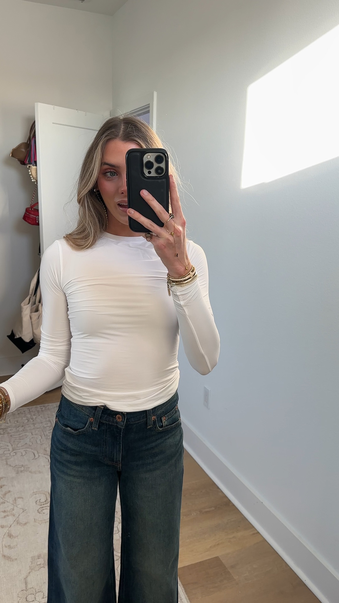 Amazon size XS INLYRIC Women's Inbarely Ultra Long Sleeve Shirts Crew Neck Double Lined Slim Fitted Going Out Tops Basic Tees

#LTKSaleAlert #LTKSeasonal #LTKootd