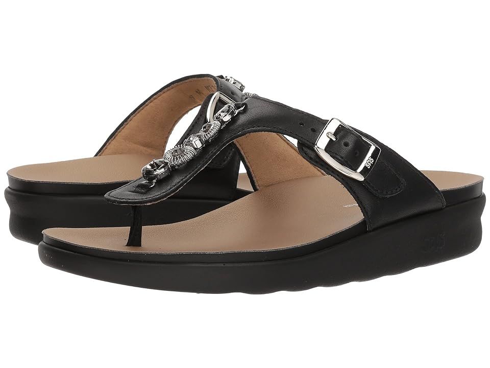 SAS Dazzle (Black/Silver) Women's Sandals | Zappos