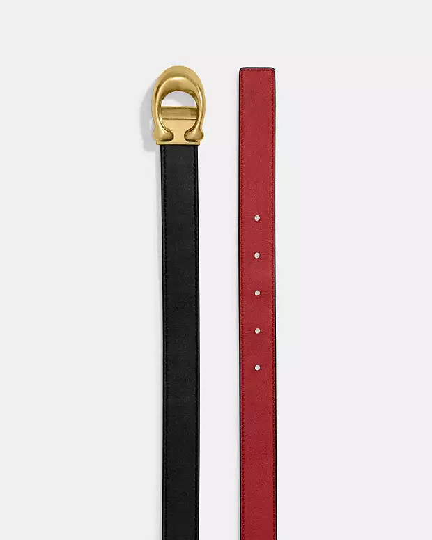 Sculpted C Buckle Cut To Size Reversible Belt, 25 Mm | Coach (US)